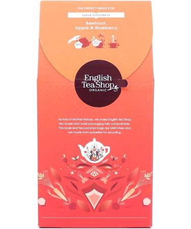 English Tea Shop Organic Beetroot Apple & Blueberry (15 Pyramids) 30 g - Buy Online on GoSupps.com