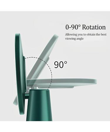 Tanmicoshomy Makeup Mirror with Lights - 31 Inches, 5X Magnification, USB-C Rechargeable, 3 Color Dimmable Lighting, Touch Screen - Green - Buy Online on GoSupps.com