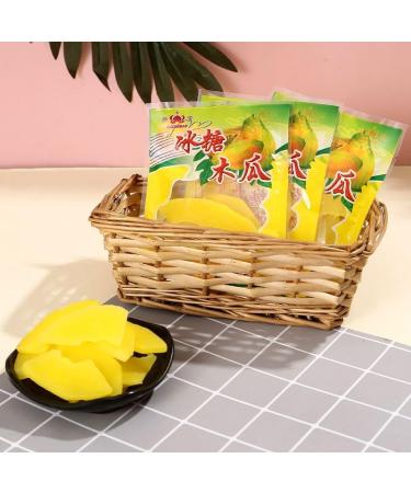 Rock sugar papaya snacks(23g/pack) sweet crisp papaya slices cool fruit preserves dried fruit nostalgic snacks healthy nutrition delicious leisure Chinese special snacks gifts (5 packs) - Buy Online on GoSupps.com