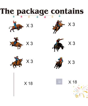 18pcs Cowboy Cupcake Toppers for Boys Girls Western Birthday Party Decorations Cow Cowboy Hats Boots Cake Decorations Rodeo Bullfight Bull Party Supplies - Buy Online on GoSupps.com