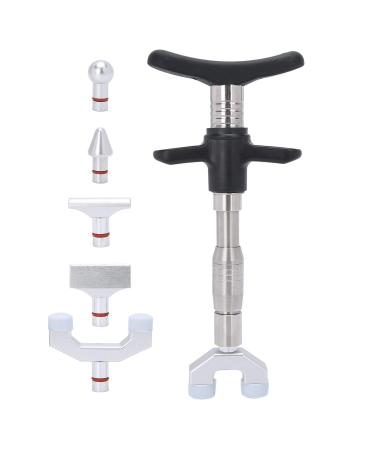 Chiropractic adjustment tool 6 massage head Manual vertebral correction massage crowds of vertebral adjustment massager for adapting vertebrates and thorax scoliosis (silver)
