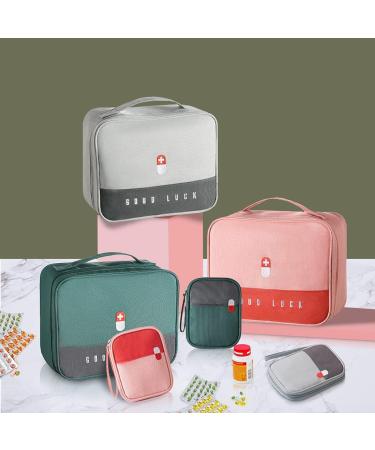 Large Capacity Waterproof Medication Bag - Portable Medical Storage for Home Office & Travel (2-Pack Gray) - Buy Online on GoSupps.com