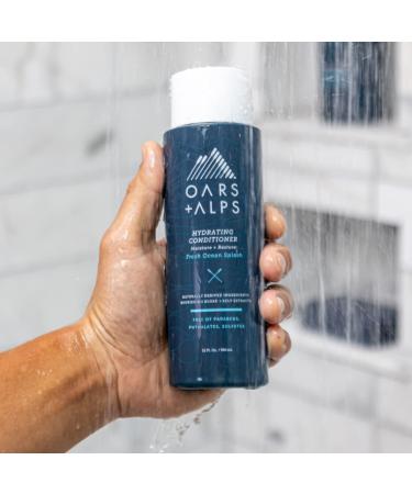 Oars + Alps Men's Sulfate-Free Shampoo Conditioner & Body Wash Kit | Moisturizing Skin Care with Kelp & Algae | Fresh Ocean Splash Scent - Shop Internationally - Buy Online on GoSupps.com