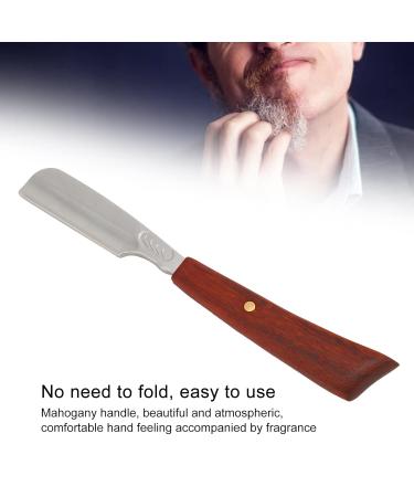 Straight Edge Barber Razor - Durable Zinc Handle Easy Blade Replacement for Safe Shaving | S53-7 Silver - Buy Online on GoSupps.com