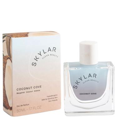 Skylar Coconut Cove Eau de Perfume - Hypoallergenic & Clean Perfume for Women & Men Vegan & Safe for Sensitive Skin-Fruity Fresh Perfume with Notes of Bergamot Coconut & Ambrox-1.70Fl Oz (Pack of 1)