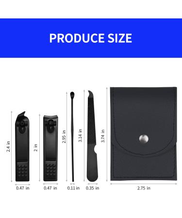 SUBESING Nail Clippers Set - Professional Manicure and Pedicure Kit with Leather Travel Case - Buy Online on GoSupps.com
