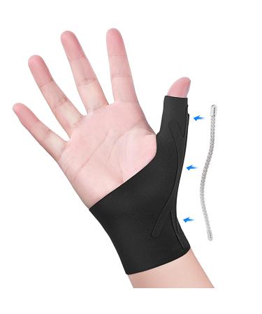 Thumb Wrist Brace Copper Compression Stabilizer Thumb Support Spica Splint for Carpal Tunnel Arthritis Tendonitis and TFCC Pain Relief - Women & Men - Fits Left or Right Hand - Breathable Soft and Medium
