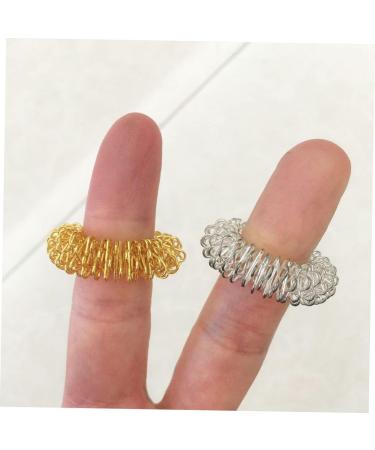 Beavorty Acupressure Massage Rings - 10 Pack Finger Massage for Stress Relief & Improved Blood Circulation | Fidget Compression Rings Made of Carbon Steel - Buy Online on GoSupps.com