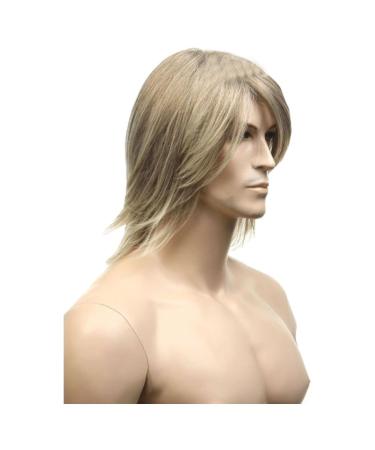 KOLIGHT Men's Short Flaxen Gold Hair Wig | Natural Looking European USA Style - Buy Online on GoSupps.com