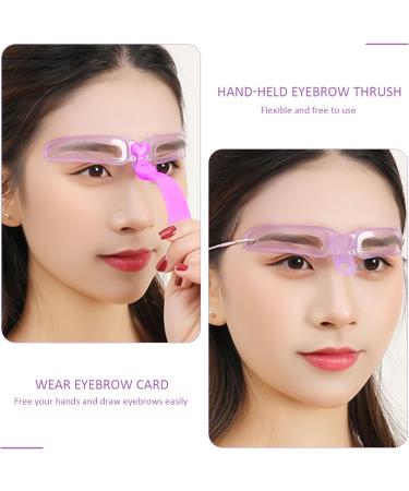 8 Pieces of Eyebrow Drawing Aids 5 Eyebrow Brushes Eyebrow Drawing Tool Beginner's Eyebrow Card Eyebrow Drawing Tool Set Reusable Tools - Buy Online on GoSupps.com