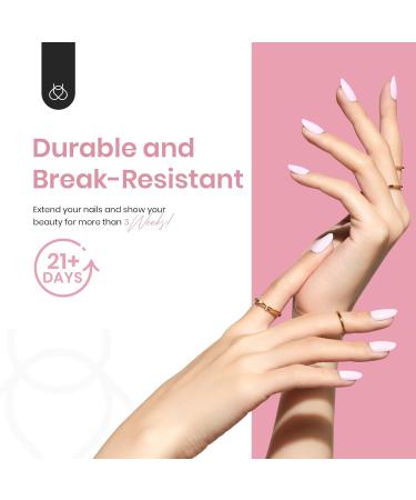 Beetles Gel Nail Tips - 500 Pcs Clear Short Oval False Nails for Easy DIY Extensions & Gel Polish - Buy Online on GoSupps.com