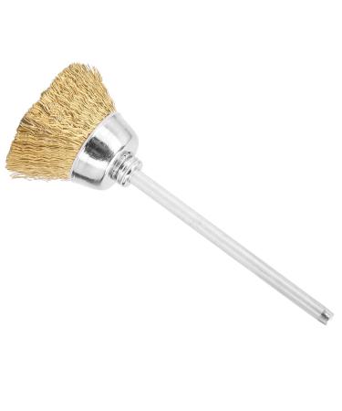 Pure Brass Wire Nail Drill Bit Cleaning Brush Durable Tool for Rust Removal & Polishing Suitable for Home Use and Salon (Golden copper wire brush)