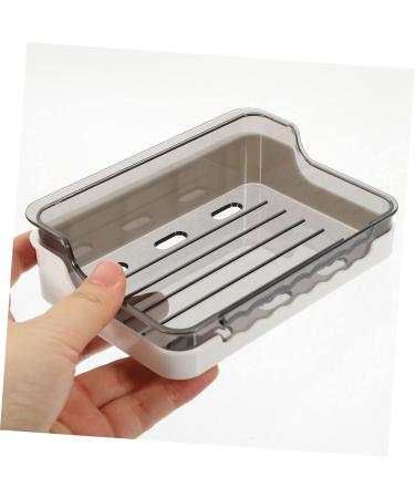 Amosfun 8 Pcs Soap Box Hanger Adhesive Soap Holder Storage Soap Rack Soap Storage Dishes Soap Storage Holder Shower Soap Dish Holder Soap Drying Holder Sponge Plastic Drainer Rack - Buy Online on GoSupps.com