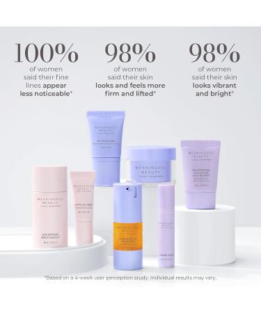 Meaningful Beauty 7-Piece Deluxe Face & Neck Skincare System (Advanced Formula) Cleanser Melon Serum Day Cr me SPF 30 Night Cr me w/Retinol Eye Cr me Neck SPF 15 Glowing Serum - Buy Online on GoSupps.com