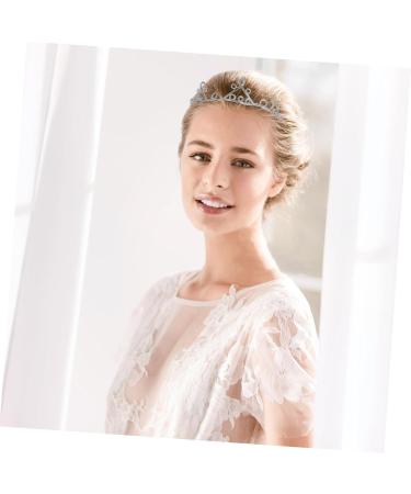 DIY Copper Crown Delicate Tiara Handcraft Winding Crown Tiara Women Headwear for Lady (Golden) Silver - Buy Online on GoSupps.com