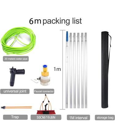Window Cleaning Pole/Water Fed Telescopic Brush/Extendable Cleaner Conservatory Roof for Photovoltaic Panel Cleaning Trucks Windows/50Cm Brush/6M Pole 35cm Brush Head 11M/36FT - Buy Online on GoSupps.com