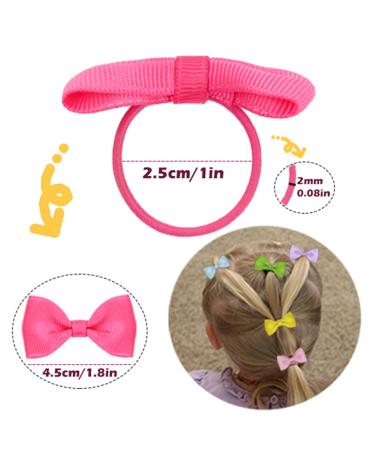Midodo 80pcs Elastic Hair Loops for Baby Girls - Grosgrain Ponytail Holders & Headbands for Toddlers - Buy Online on GoSupps.com