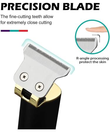 Professional Men's Hair Clippers & Trimmers - Cordless Electric Two-Speed Beard Trimmer in Gold - Buy Online on GoSupps.com