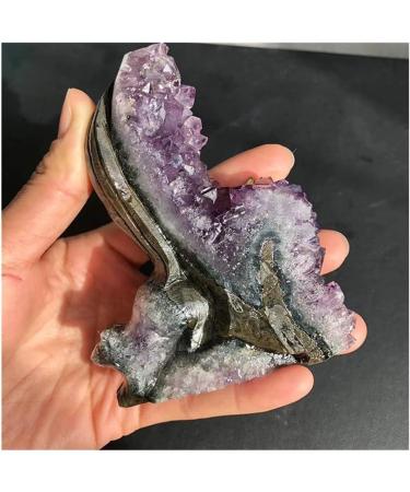 Crystal Rough for Natural Raw Amethyst Butterfly Girl Quartz Purple Crystal Cluster Elves s Specimen Hand Carved Ornaments for Gifts - Buy Online on GoSupps.com
