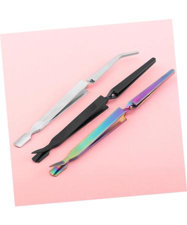 Ipetboom 1pc Nail Art Tweezers Nail Clippers Professional Nail Tweezers Nail Art Clip Nail Tweezers Tool Nail Pincher Stereotypes Clamp Tweezers 17*0.9cm Silver - Buy Online on GoSupps.com