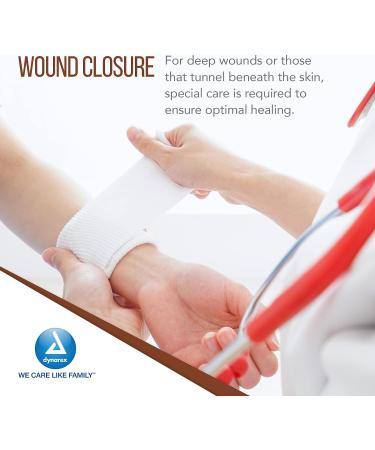 Dynarex Sterile Wound Care Plain Packing Strips with Iodoform - 100% Cotton, Soft & Absorbent - 1/4 x 5 yd (2 Jars) - Buy Online on GoSupps.com