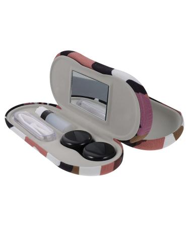 HEALLILY Contact Lens Case 2 in 1 Contact Lens Case Portable Double Case for Glasses Travel Kit Storage Set