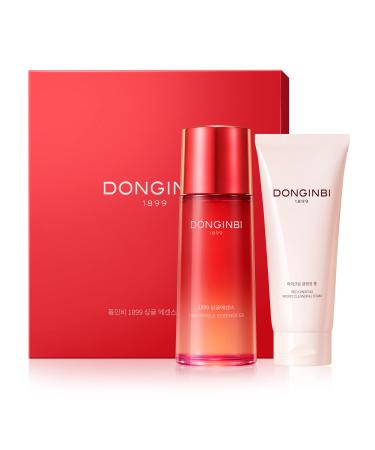 DONGINBI 1899 Single Essence EX 70ml & Cleansing Foam 50ml Special Set - Anti-Aging face essence with Korean Red Ginseng for Radiance and Repair 70ml EX Set