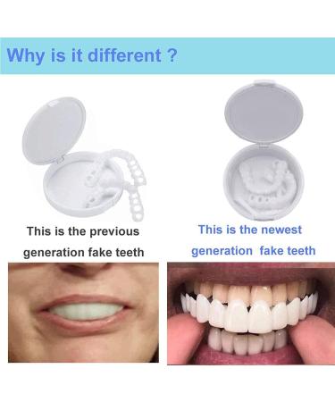 JMBK 3 Pairs Fake Teeth - Veneer Teeth for a Perfect Smile | Snap-In Dental Veneers for All - International Shipping Available - Buy Online on GoSupps.com