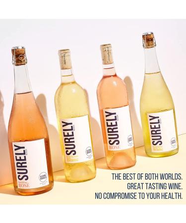 Surely Non Alcoholic Sparkling Ros | Dealcoholized California Ros | 2g Sugar, 20 Calories, Gluten Free | 750ml (25 fl. oz) - Buy Online on GoSupps.com