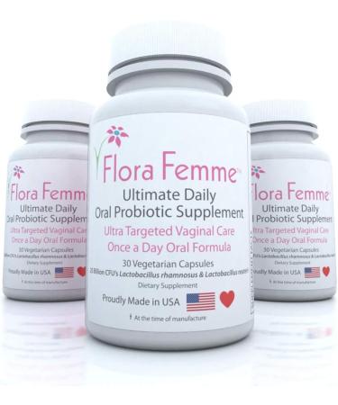 FLORAFEMME Ultimate Oral Probiotic Supplement - Supports Urinary Tract & Vaginal Health - Eliminates Odor, Balances pH & Restores Gut Flora - Women's Blend - Buy Online on GoSupps.com