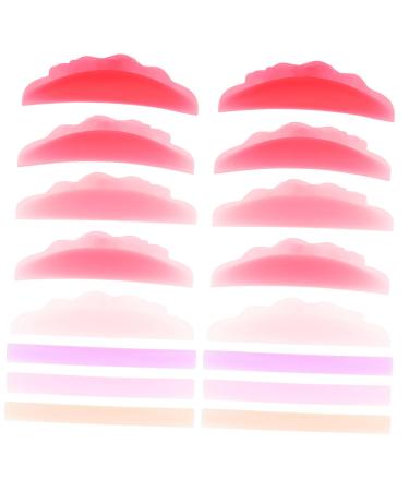 Healeved 8 Pairs Eyelash Silicone Gasket Lift Pads for Eyelash Silicone Pads for Lash Lift Eyelash Makeup Tool Silicone Eyelash Lift Pads Silicone Eyelash Perming Rod Eyelash Perming Pads