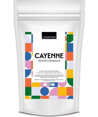 Limfood | 200g cayenne pepper spice cayenne pepper chili powder ground fruity hot chili powder