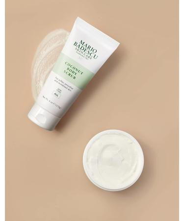 Mario Badescu Coconut Body Scrub 6 OZ | Softening Scrub for All Skin Types | Niacinamide & Salicylic Acid Formula | International Shipping Available - Buy Online on GoSupps.com