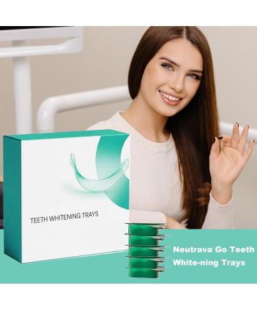 Teeth Whitening Trays Prefilled Whitening Kit Professional Tooth Cleaning Trays with Refreshing Mint Flavor for Men Women Easy At Brightening Solution for Health & Hygiene - Buy Online on GoSupps.com