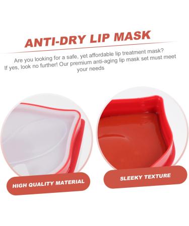  minkissy minkissy 20 Pieces Lip Mask Natural Lip Balm Moisturizing Mask Hydrating Sheet Mask Crystal Lip Pads For Sleepy Lip Moisturizing Lip - Buy Online on GoSupps.com