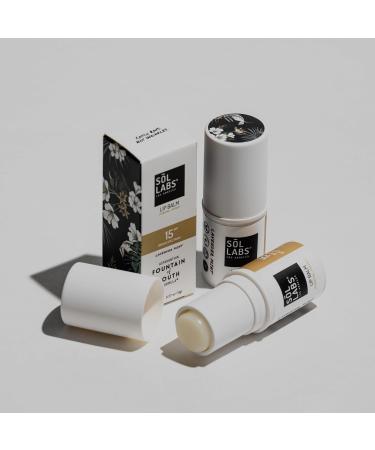 SPF 15 Lip Balm Sunscreen - Shea Butter Hydration Antioxidants Zinc UV Protection - Reduces Lip Lines - 11g Lavender Mint Tube - Buy Online on GoSupps.com