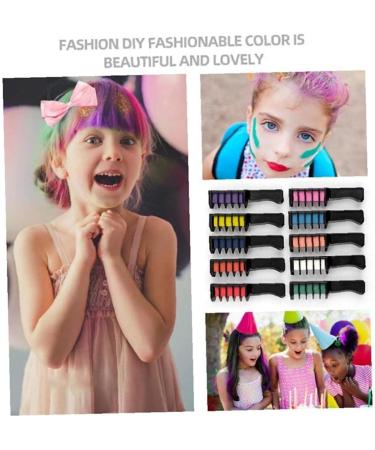 Froiny 10 Color Hair Chalk Comb Set - Washable Temporary Hair Dye for Vibrant Salon-Quality Hair Color - Buy Online on GoSupps.com
