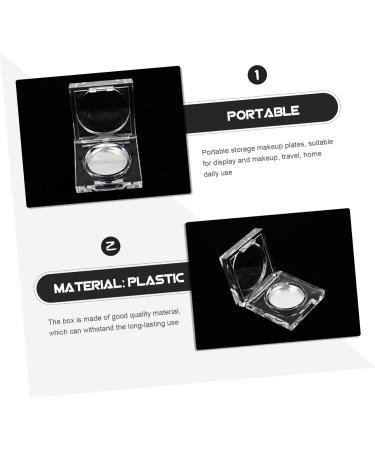  Didiseaon Didiseaon 12 Pcs Eyeshadow Box Ornament Container Blush for Face Trim Tray Makeup Organizer Transparent Container Cosmetics Case - Buy Online on GoSupps.com