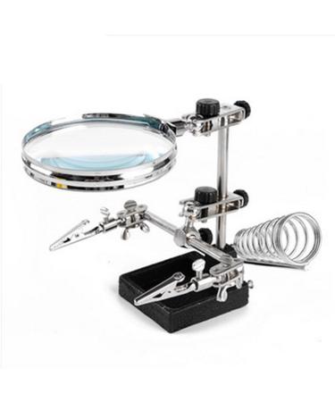 Magnifiers 10 Times Desktop HD Magnifying Glass Workbench Multi-Function Soldering Station Circuit Board Repair Reading Aids