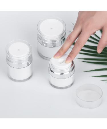 2PCS 30ml Airless Pump Cosmetic Bottles- Refillable Travel Cream Jars - Buy Online on GoSupps.com