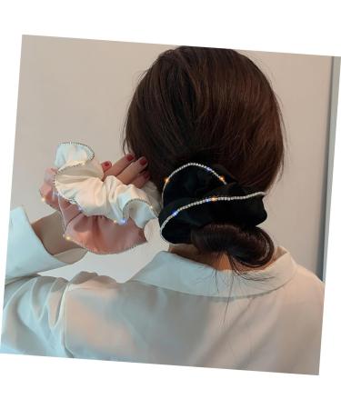 Ipetboom 1pc Hair Ring Womens Hair Clips Ponytail Hair Bands Bobbles Ponytail Holder Girls Hair Bobbles Elastic Hair Bobbles Pearl Headpiece Girls Hair Scrunchy Fabric Hairpin Curly Miss - Buy Online on GoSupps.com