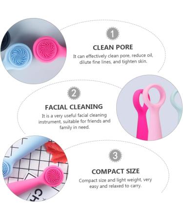DOITOOL 1pc Cleaner Oil Cleanser for Face Cleansing Wand Silicone Facial Electric Electric Facial Exfoliator Facial Cleaning Device Silicone Facial Cleaning Tool Pores - Buy Online on GoSupps.com