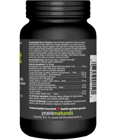 Prairie Naturals Prost Force Prostate Support for Men Softgels 120 Count - Buy Online on GoSupps.com