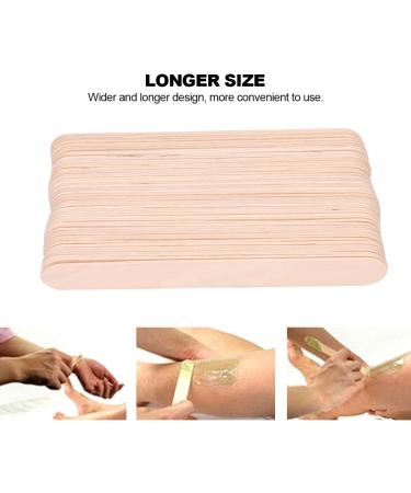 50pcs Wooden Wax Spatula - Disposable Facial Mask & Hair Removal Applicator | Best Quality Tongue Depressor for Spa & Home Use - Buy Online on GoSupps.com