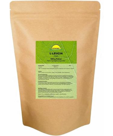 Bonemis L-Leucine - Vegan Amino Acid 1 kg (2x500g) | Premium Quality No Additives | International Shipping - Buy Online on GoSupps.com