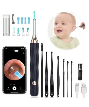 Ear wag removal Otoscope 1080p wifi ear cleaner with camera IP67 waterproof ear endoscope otoscope with LED light and 3.5mm lens ear cleaning for iPhone iPad & Android