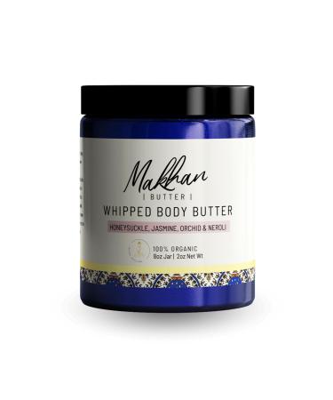 Makhan Organic Whipped Body Butter Honeysuckle Neroli Orchid Jasmine Scented All Natural No Preservatives Reiki Infused