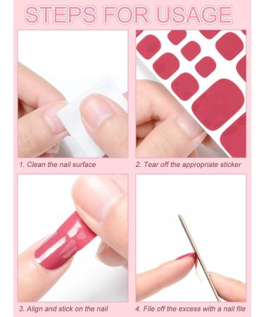Kalolary Toenail Polish Stickers - 16 Sheets Full Cover Self Adhesive Toe Nail Art Decals for Pedicure - DIY Feet Nail Design Decorations - Buy Online on GoSupps.com