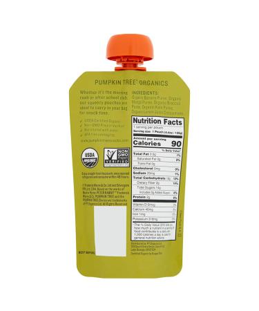 Pumpkin Tree Peter Rabbit Organics Banana Mango Kale Squeeze Pouch, Pack of 10 - 4.4oz each - Buy Online on GoSupps.com