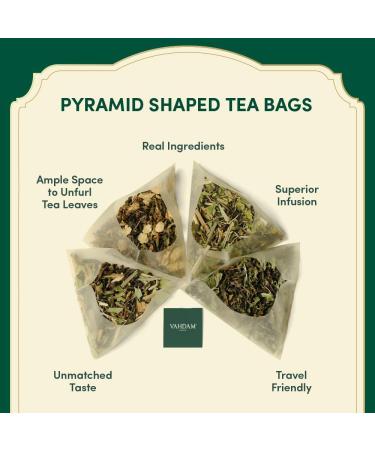 Vahdam Tea Trial Set | Discover 15 Flavors - Black Green Oolong Chai & Herbs | Ideal Gift for Tea Lovers - International Shipping - Buy Online on GoSupps.com